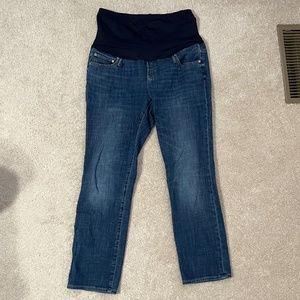 GAP Full Panel Classic Straight Maternity Jeans 31 Blue